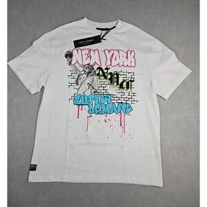 Supply & Demand Mens White New York NYC Graphic T Shirt Size Medium NWT